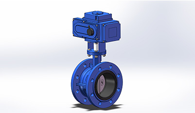 Electric Actuator Flange Butterfly Valve