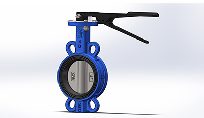 Handle Operated Wafer Butterfly Valve With Soft Seat