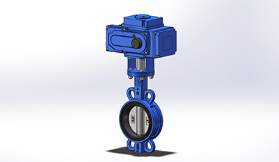 Electric Actuator Wafer Butterfly Valve With Soft Seat